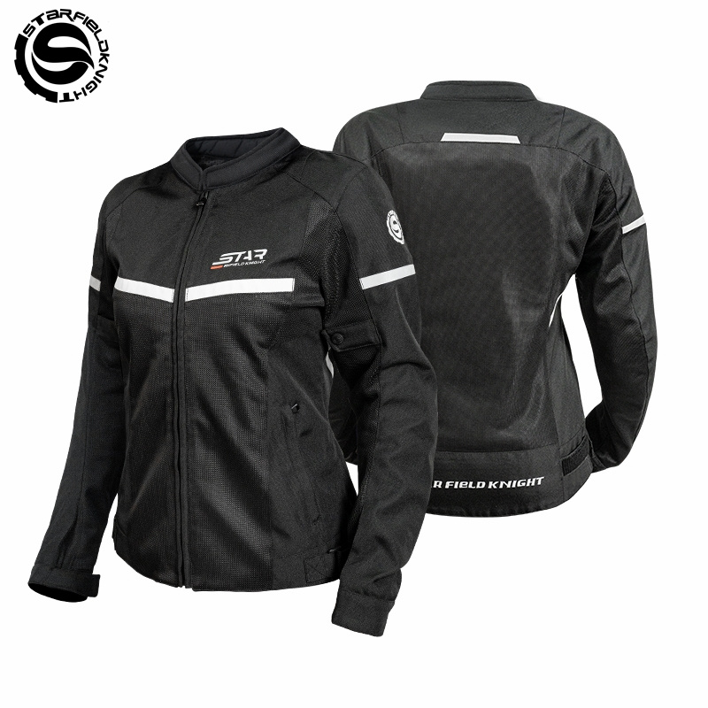 Summer Knights Clothing - Giacca da Moto SFK Bianca e