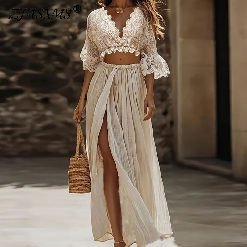 Summer Clothing Vacation - Completo due pezzi da donna bohémien