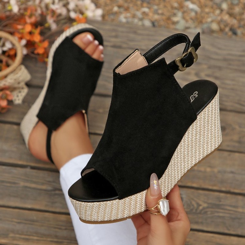 Espadrille Sandal Women - Sandali Donna Estivi con Zeppa e