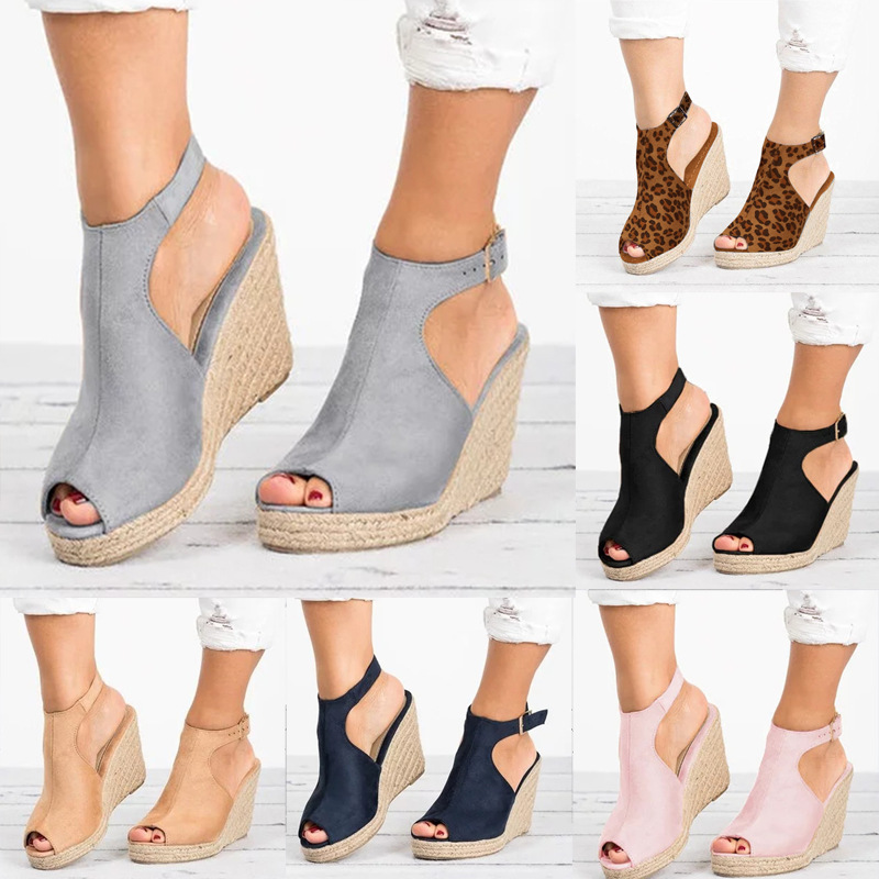 Espadrille Sandal Women - Sandali con tacco da donna Estate