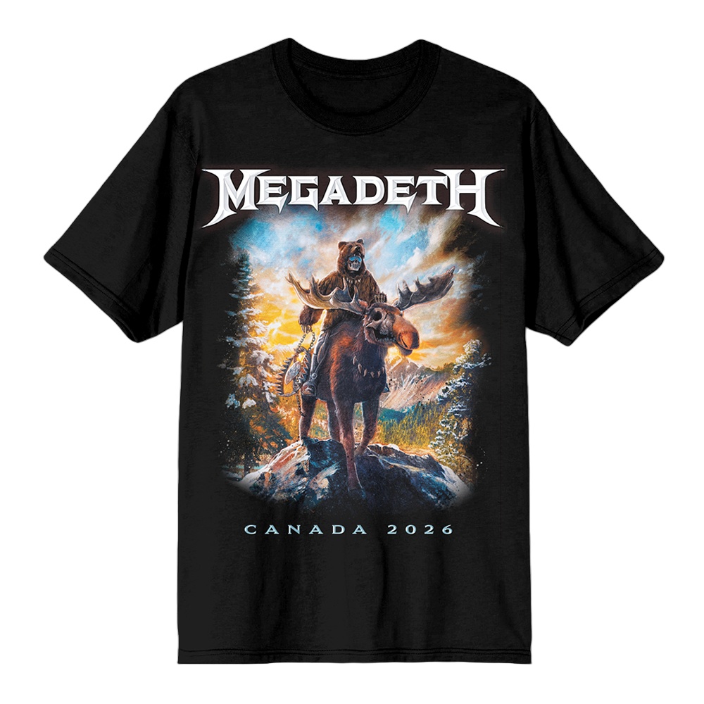 Summer Clothing Women Canada - T-shirt Rock Band Megadeth Canada Farewell