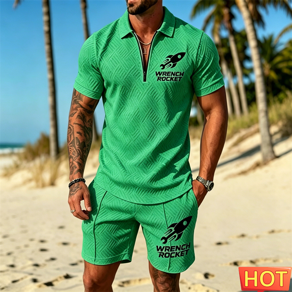 Summer Clothing Vacation - Completo estivo da uomo, set polo