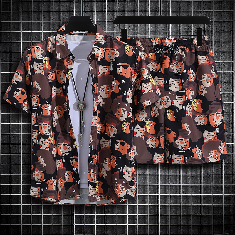 Summer Clothing Vacation - Completo Estivo Casual da Uomo: Camicia