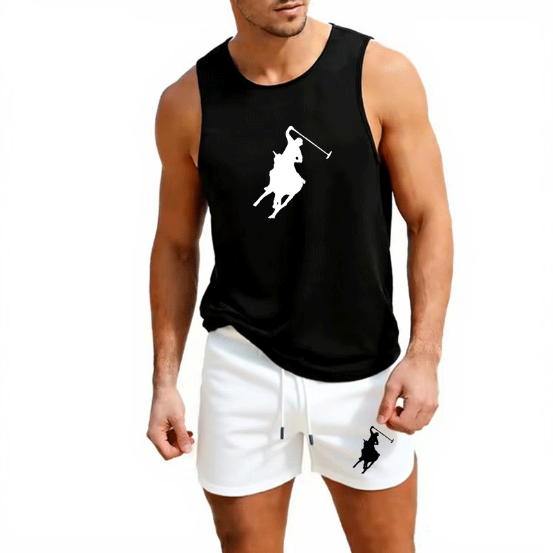 Summer Outdoor Clothing - Completo estivo da uomo europeo, gilet