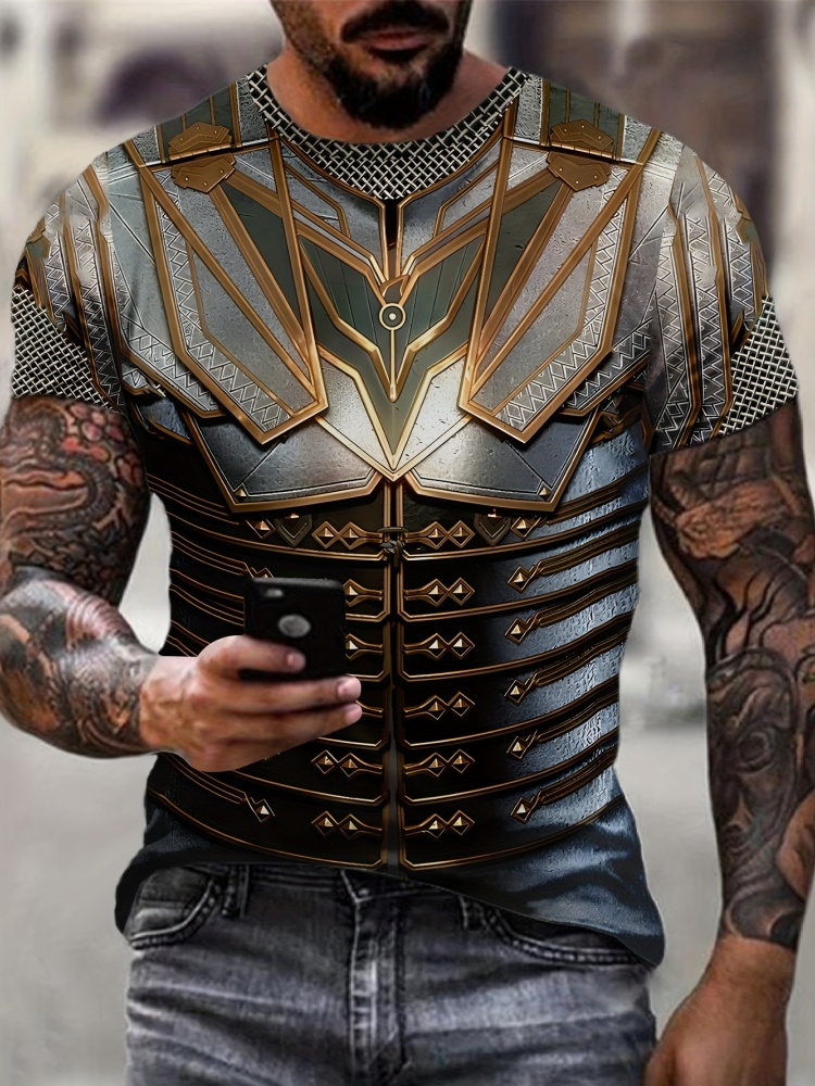 Summer Knights Clothing - T-shirt da uomo con stampa 3D