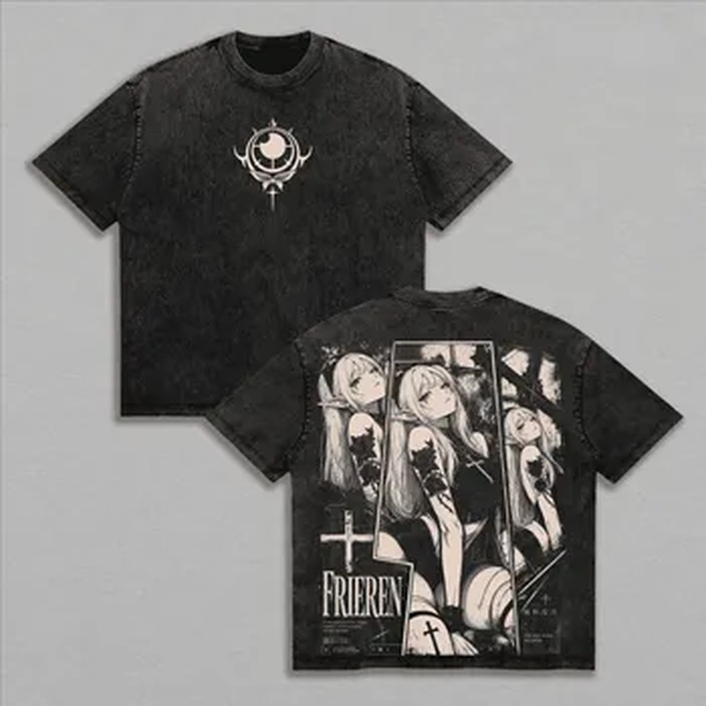 Vintage Summer Clothing Men - T-shirt Y2K alla Moda con Stampa