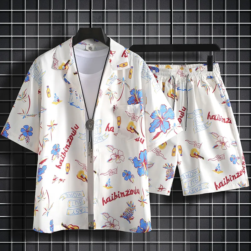 Beach Shirt Hawaiian - Completo da uomo a due pezzi