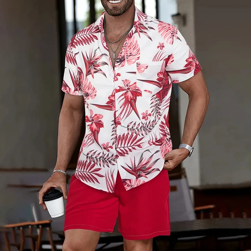 Beach Shirt Hawaiian - Camicia hawaiana a maniche corte e