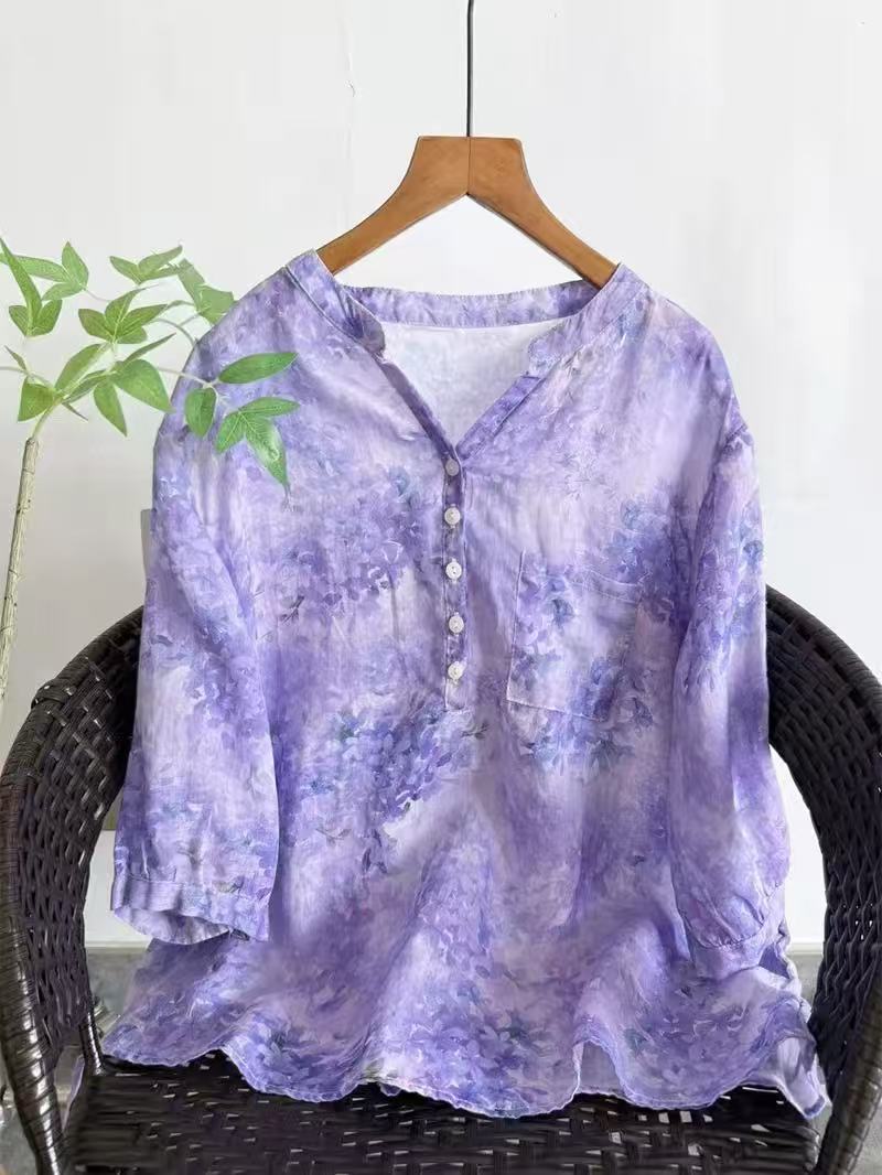Summer Clothing In Japan - Camicie 100% ramia da donna, estive,