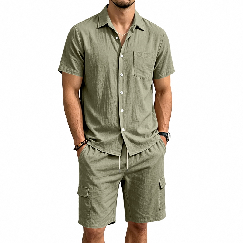 Summer Outdoor Clothing - Completo Estivo da Uomo in Lino