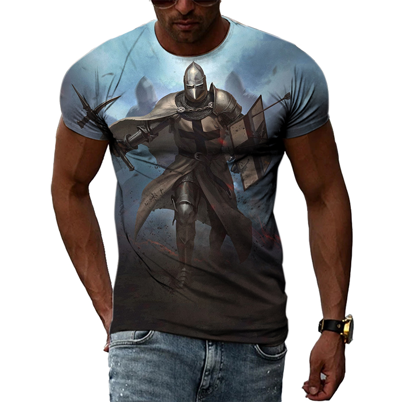 Summer Knights Clothing - T-shirt stampate in 3D da cavaliere