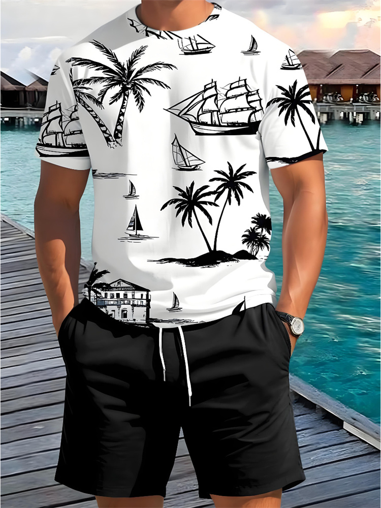 Set Estivo Casual da Uomo con  - Beach Shirt Hawaiian recensione e prezzo
