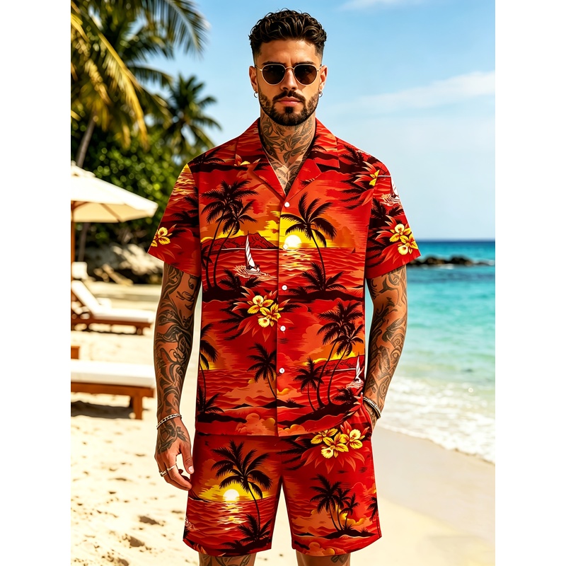 Completo da uomo due pezzi con - Beach Shirt Hawaiian recensione e prezzo