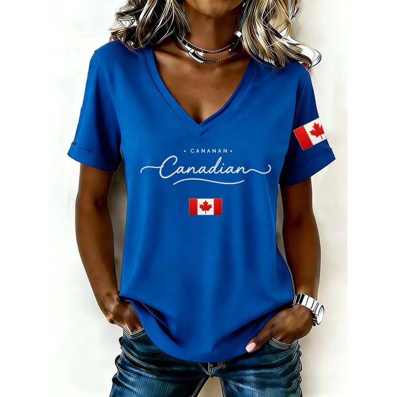 T-shirt da donna con stampa de - Summer Clothing Women Canada recensione e prezzo