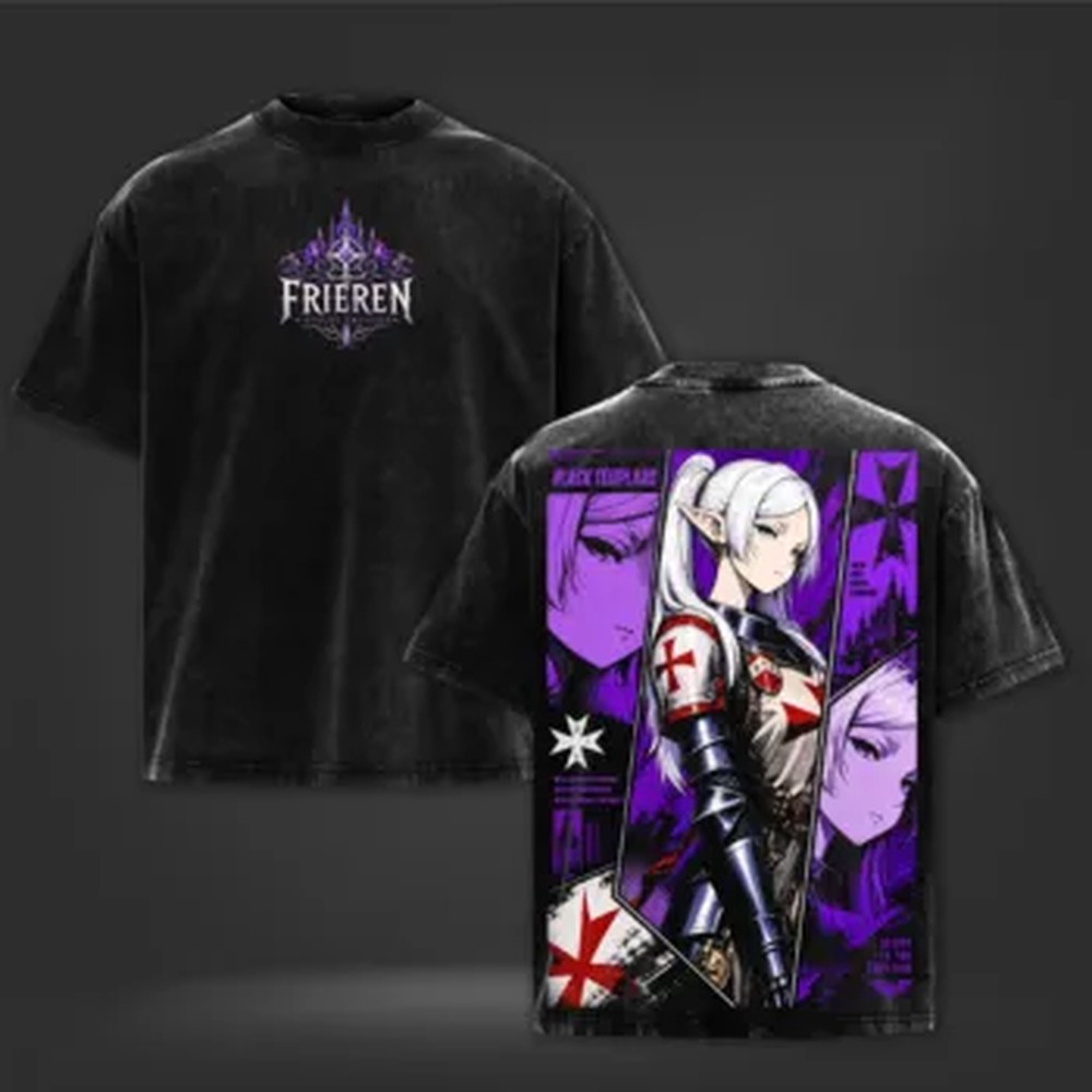 T-shirt Anime Frieren di Tende - Vintage Summer Clothing Men recensione e prezzo