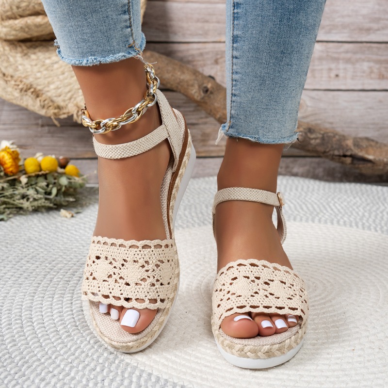 Sandali con Zeppa in Pizzo da  - Espadrille Sandal Women recensione e prezzo