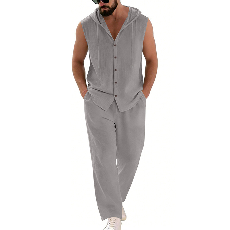 Completo casual da uomo in lin - Summer Outdoor Clothing recensione e prezzo