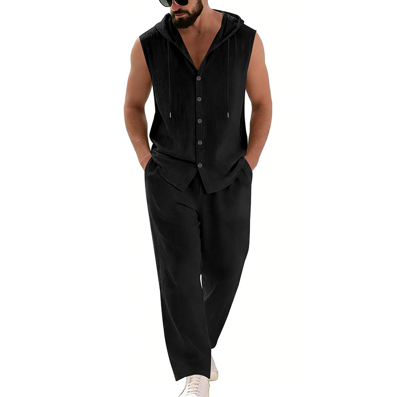 Completo casual da uomo in lin - Summer Outdoor Clothing recensione e prezzo