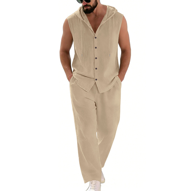 Completo casual da uomo in lin - Summer Outdoor Clothing recensione e prezzo