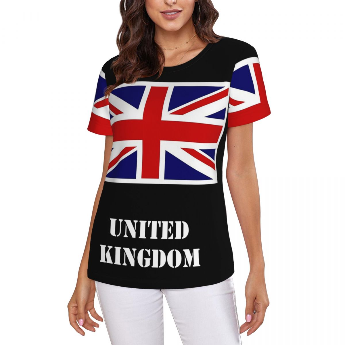 T-shirt da donna con bandiera  - Summer Clothing Women Uk recensione e prezzo