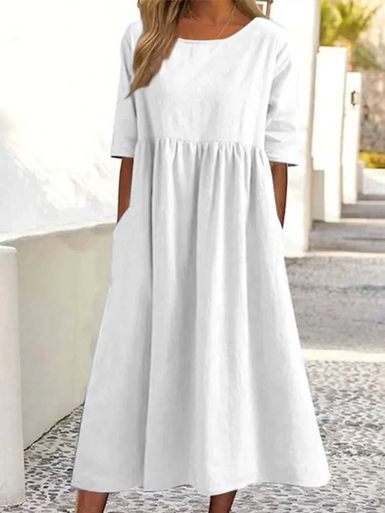 Nuovo abito girocollo da donna - Summer Clothing Colors recensione e prezzo