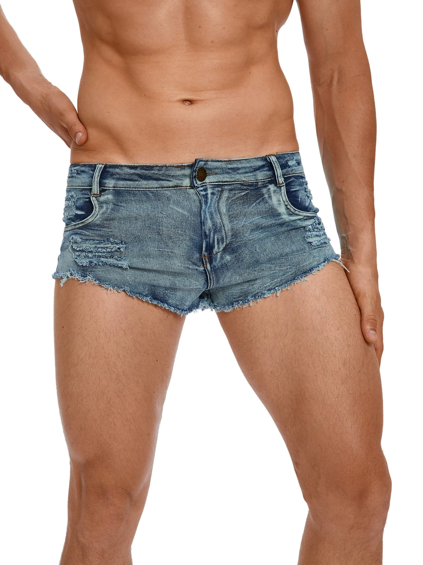 Pantaloncini Jeans da Uomo a V - Vintage Summer Clothing Men recensione e prezzo