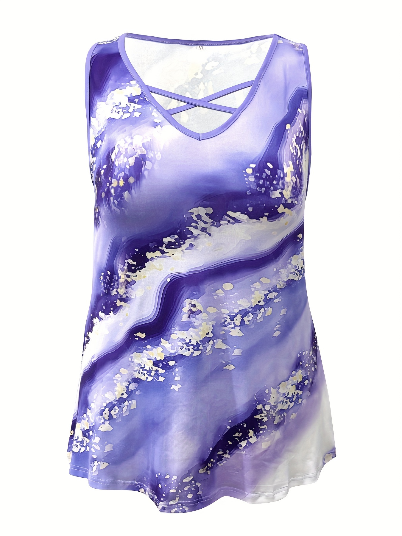 Canotta con stampa in marmo ta - Summer Clothing Plus Size Women recensione e prezzo
